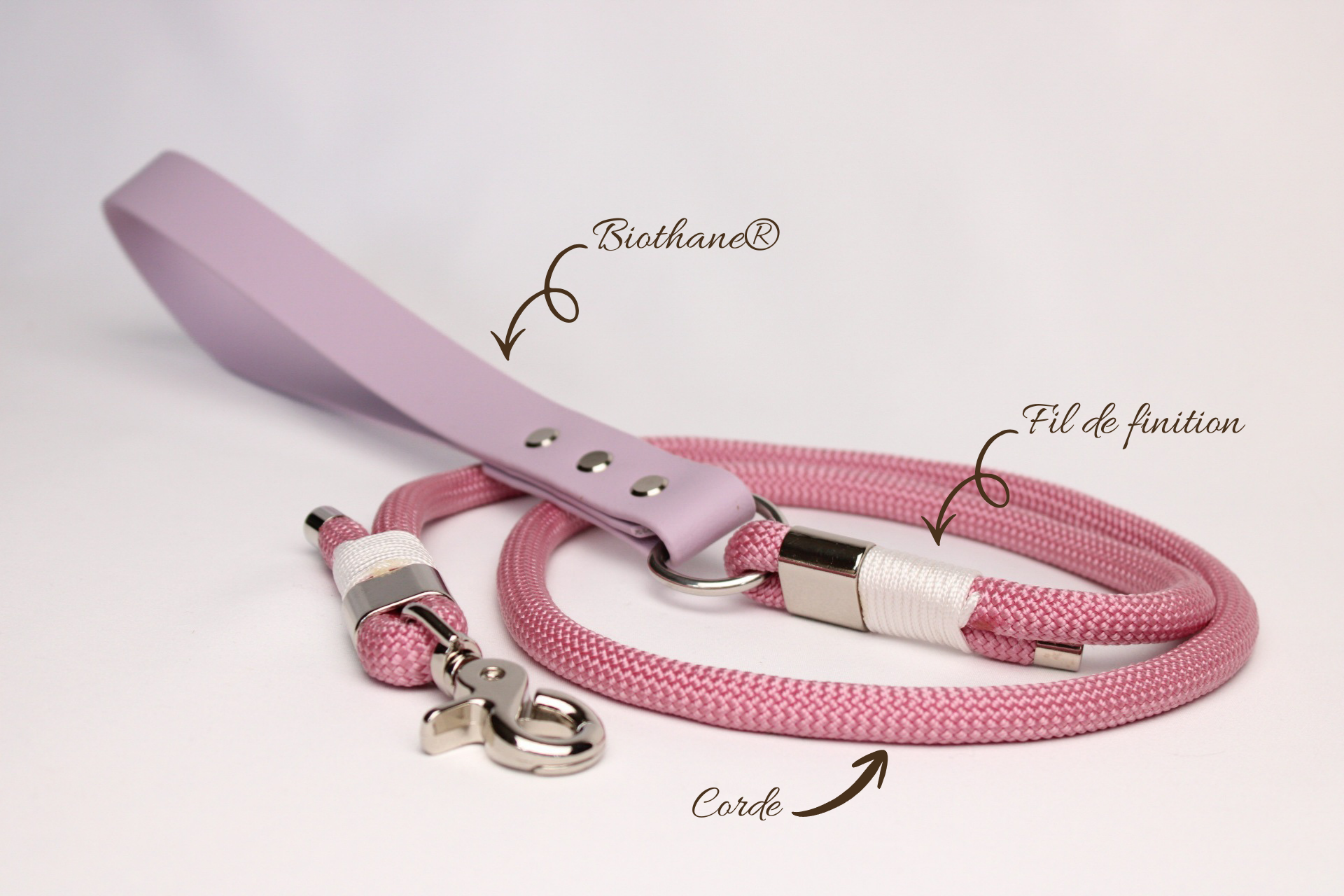 Laisse mi-corde mi-Biothane®